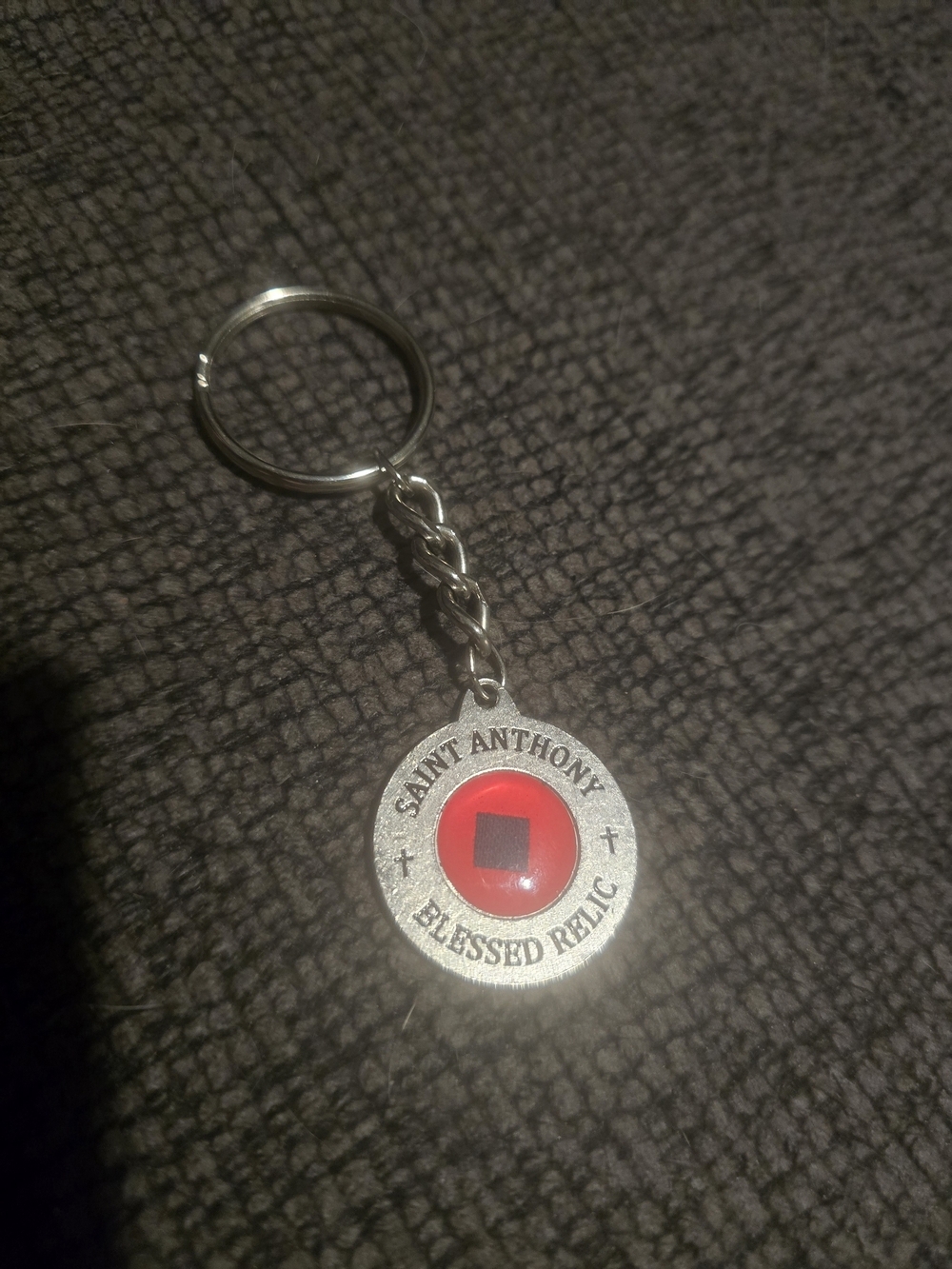 Saint Anthony Blessed Relic Keychain